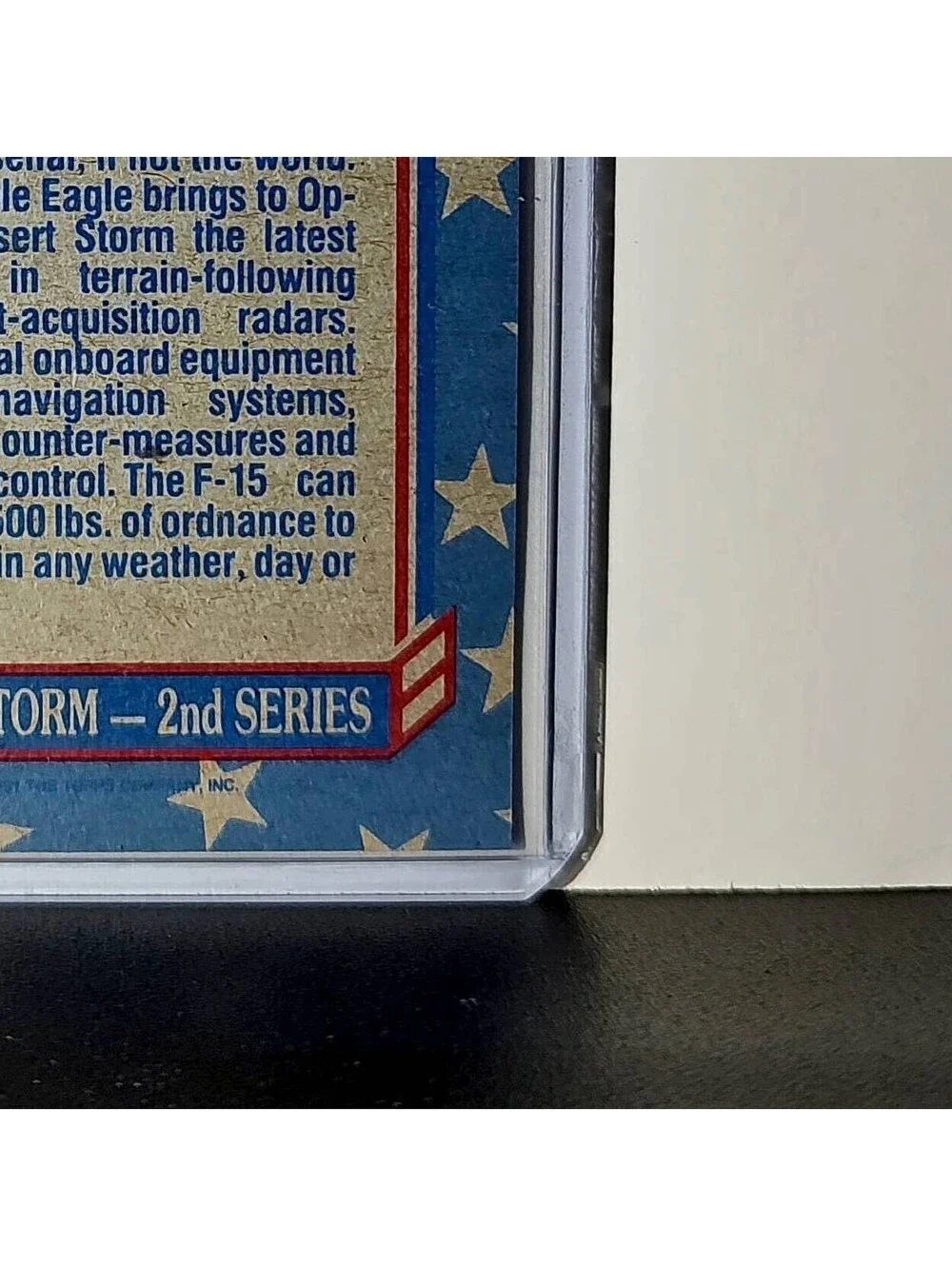 F-15 Eagle 1991 Topps Desert Storm #109 Card - Picture 10 of 10